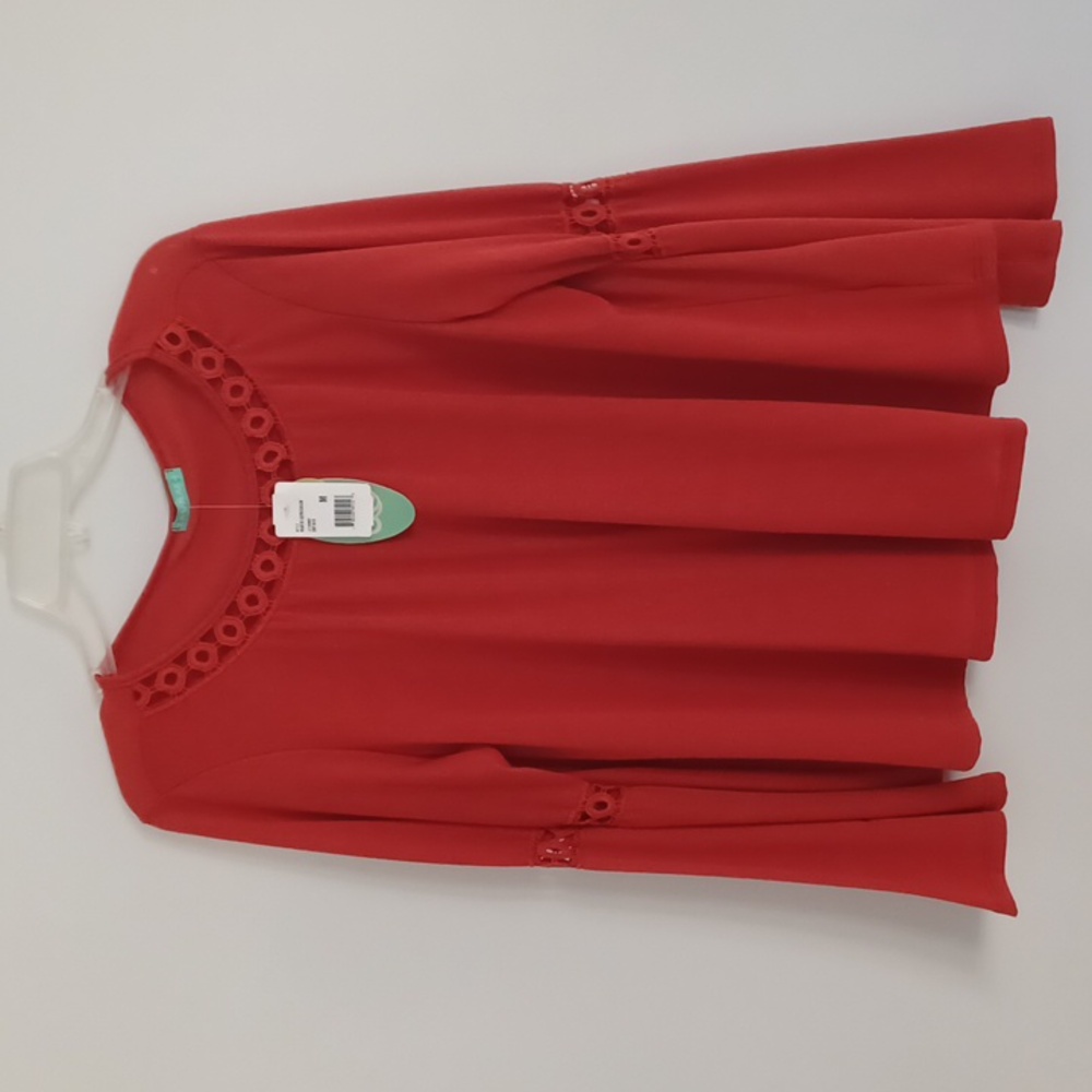 Plus Size Bell Sleeve Pumpkin Long Sleeve Top (new)